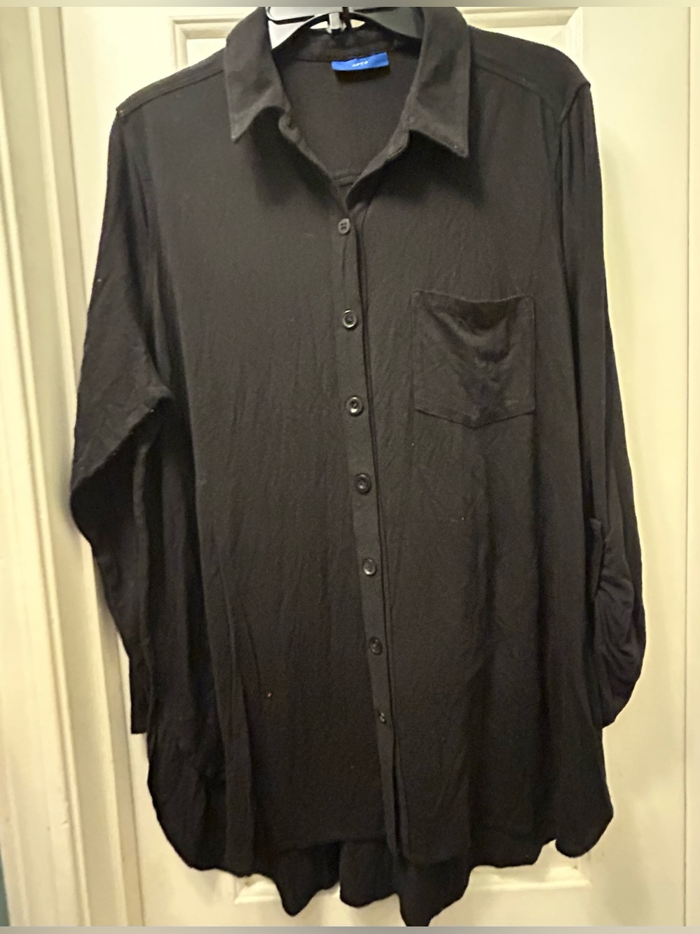 Button-Up Shirt - Casual Pocket Shirt tunic top